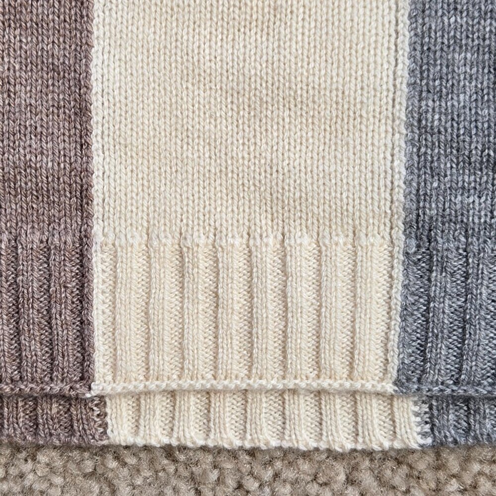 NWOT Summersalt Tri-color Wool Cashmere Wrap Oversized Scarf - Picture 4 of 8